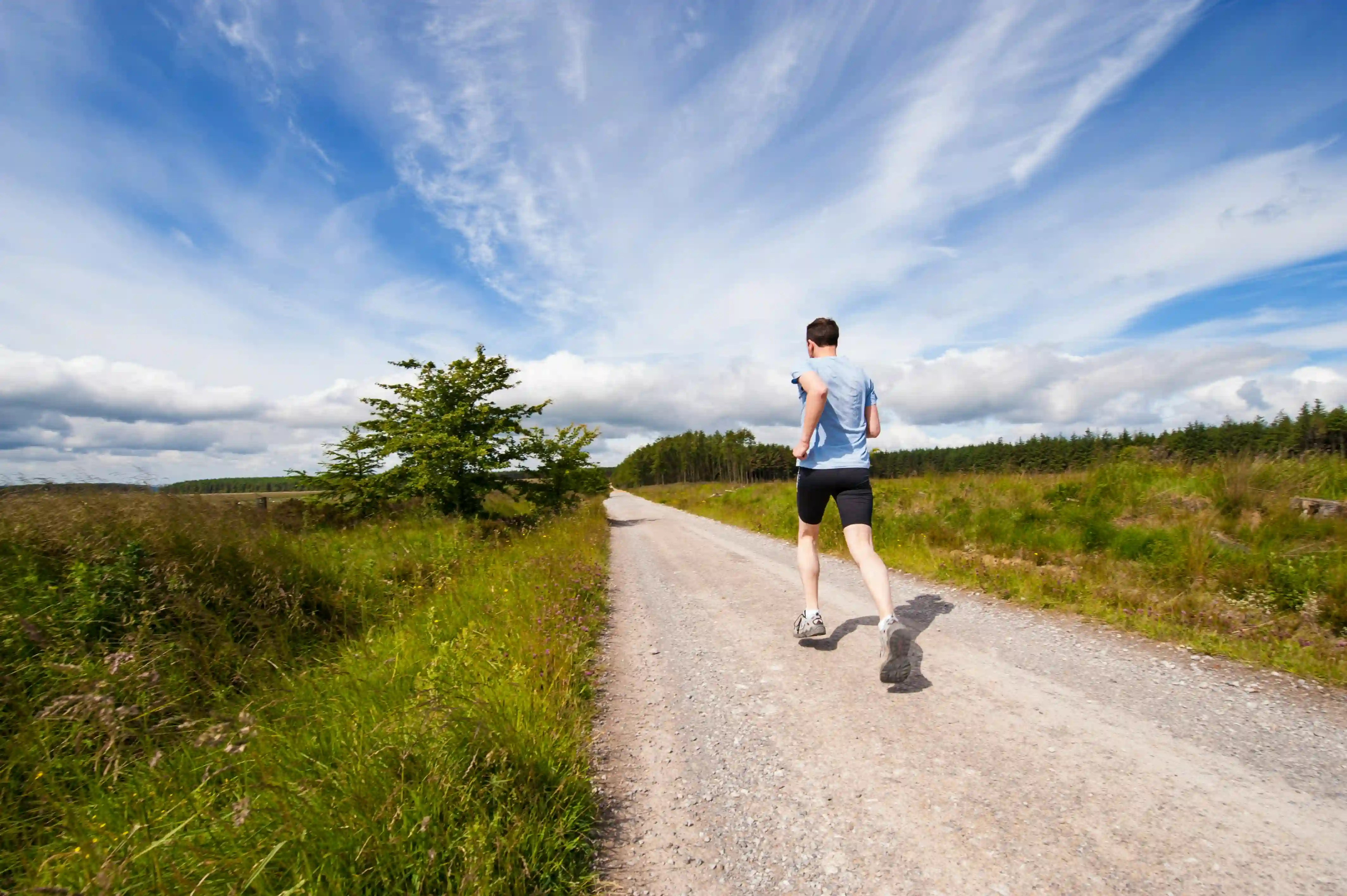 A person exercising representing fitness and metabolic health with seed oils.