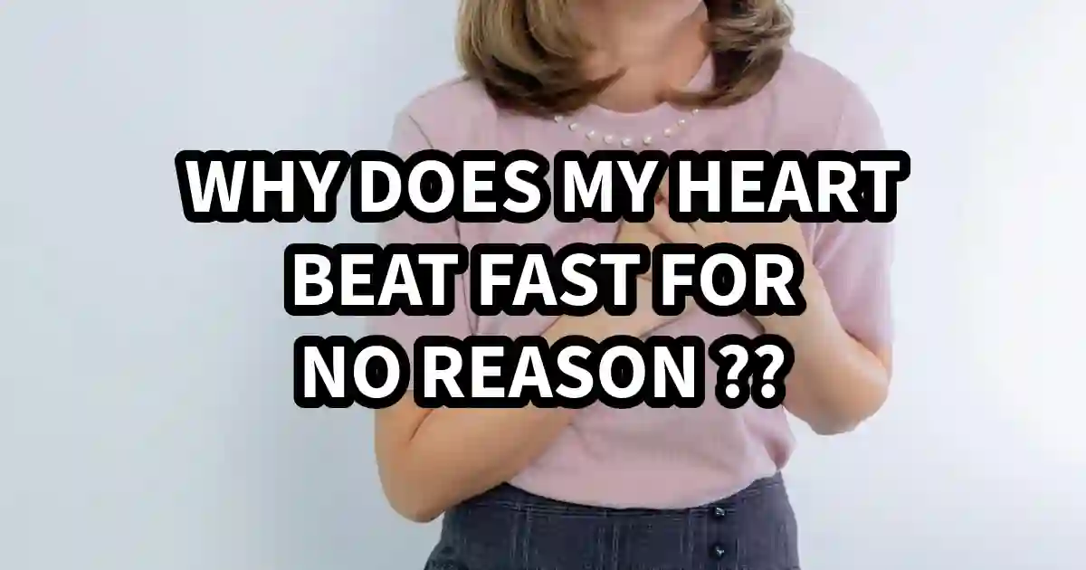 Illustration showing a person experiencing sudden tachycardia for no reason