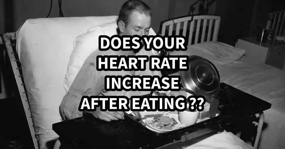 Illustration of heart rate increasing after a meal