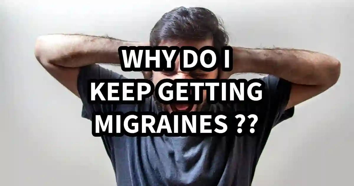 Illustration showing a person experiencing a migraine