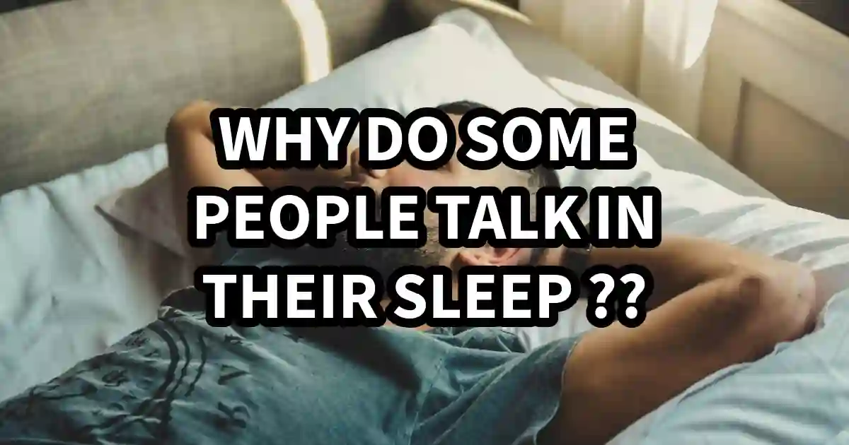 Illustration showing a person sleep talking